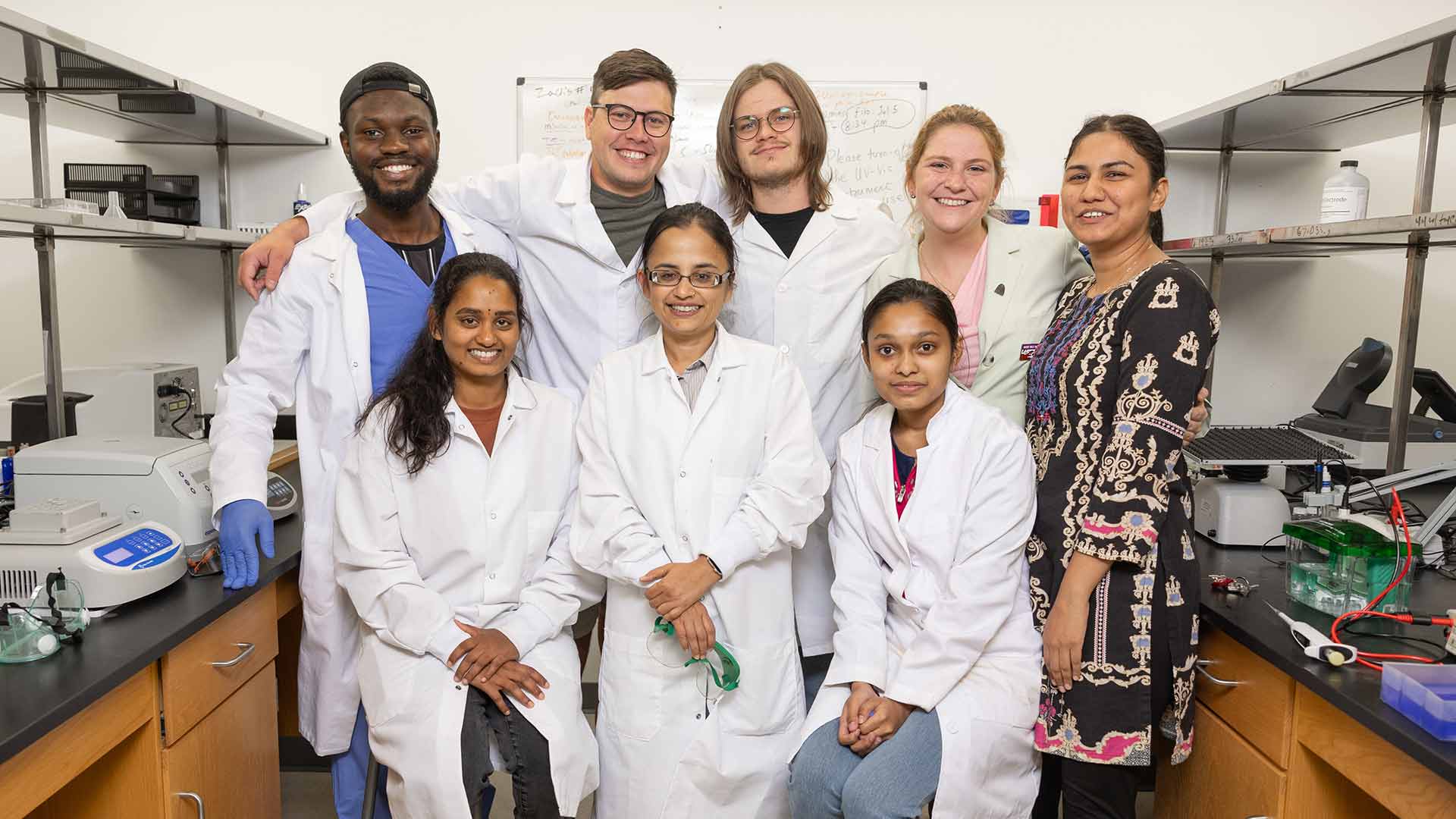 Dr. Tuhina Banerjee and graduate students from her research lab.